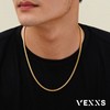 VEXXS Foxtail Chain, 18K Real Gold Plated Gold Chain Men’s