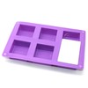 X-Haibei Small 6-Cavity Basic Plain Square Lotion Bar Soap Silicone