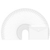 60pcs Plastic Envelopes with Button Snap Closure,A4 Clear Plastic Folders,Waterproof