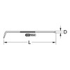KS Tools 300.2136 Carbide Scribing Needle, 250 mm