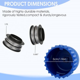 Kaberalty KST130X-06 2906603 Ultra Advanced Bump Knobs & KST130X String Trimmer Spool Line 17ft 0.080" Compatible with Kobalt 40-Volt String Trimmer KST 130X-06 and KST 130X (Item No.:796787)