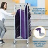 ECR4Kids The Surf Portable Lap Desk, Flexible Seating, Eggplant
