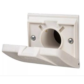 Universal NuTone Central Vacuum 360 Series Automatic On/Off Wall/Floor Inlet, White- 360W