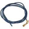 Unbespielt Leather Cord Necklace Blue Lobster Clasp Gold-Coloured 1 m