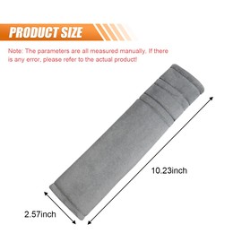 LAINLOY 2PCS Car Seat Belt Cover, Comfortable Car Shoulder Pad Cushions, Car Seat Belt Shoulder Strap Covers Protector for Driving, Universal Fit for All Cars and Backpack (Grey)