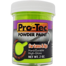 WELCH PRODUCTS Pro Tec Powder Paint Bundle, Green Chartreuse - 3-Pack, Powder Lure Paint for Jig Heads, Fishing Lure Paint and Dye, 2 Oz