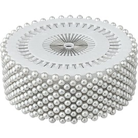 Zavaca - Round Pearl Head Sewing Pins Straight Pins Head pins,1.5 inch - 480 Pcs (White)