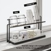 HZBL-LP 2-Tier Space-Saving Drain Rack with Removable Tray, Cup Storage