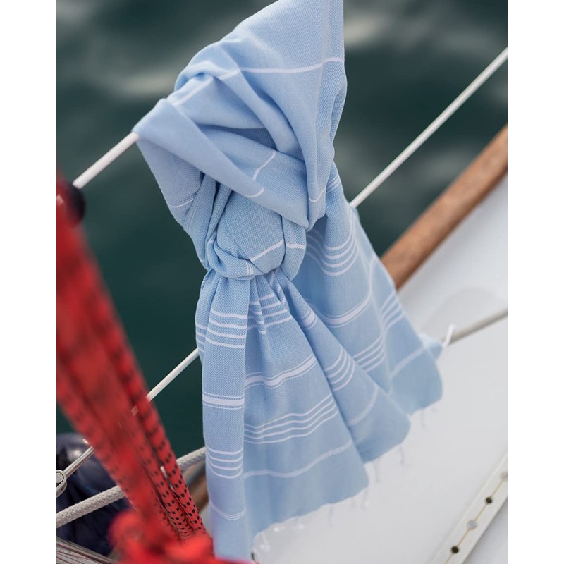 LeStoff Turkish Hammam Beach Towel 100% Organic Cotton Prewashed 95x180cm
