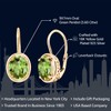 Gem Stone King 3.6 Cttw Aretes de Plata 925 Chapada