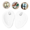Healeved 3pairs Transparent Forefoot Cushions Anti- Gel Insoles for -flops