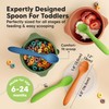 KeaBabies Silicone Baby Spoons, Self Feeding 6-12 months - 3-Pack