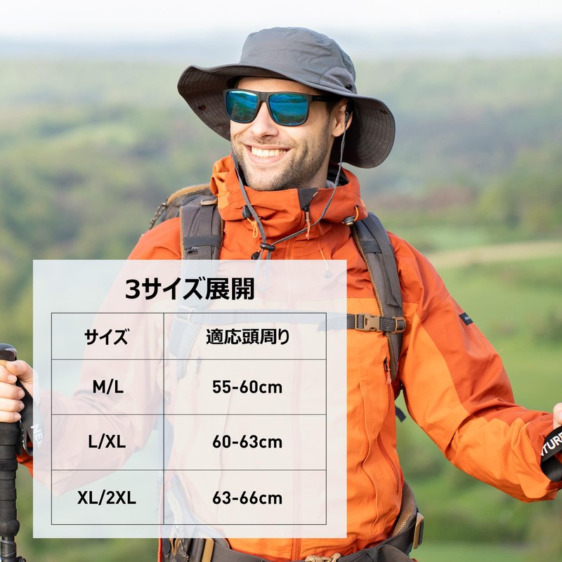 TOP-EX Men's Safari Hat, Adventure Hat, Foldable, Boonie Hat, Stylish,