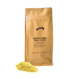 Jovvily Nutritional Yeast Flakes, Popcorn, Soups, Fortified (32 Ounce)