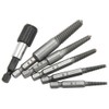 6-Piece Reverse Tap Screw Extractor Set for Removing Broken Bolts