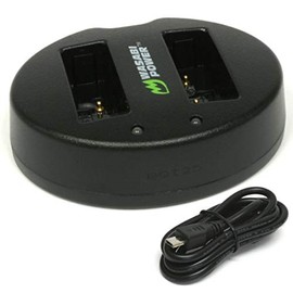 Wasabi Power Dual USB Battery Charger for Olympus BLS-1, BLS-5, BLS-50, PS-BLS1, PS-BLS5, PS-BCS1, BCS-1, BCS-5