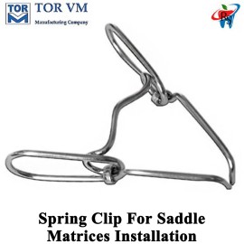 TOR VM 1pcs Dental TOR VM Spring Clip For Saddle Matrices Installation Teeth Metal