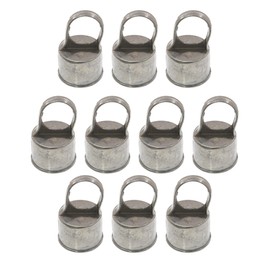 Plum Fittings Chain Link Fence Loop Caps | Eye Top Rail Cap | 2" (1 7/8" OD) x 1 3/8" Pack of 10