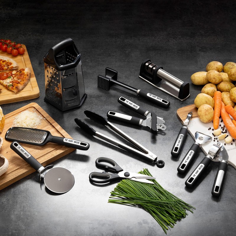 Hairy Bikers Can Opener, Stainless Steel with Black Soft Touch
