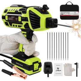 Handheld Welder Machine, 110V Portable Welding Machine with IGBT Inverter 6 Variable Current Adjustment 20-120Amp Handheld ARC Welder Gun for 1/16"-1/8" All Size Welding Rods(Green)