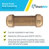SharkBite 1 x 1 in Slip Coupling, Push-to-Connect Brass Plumbing