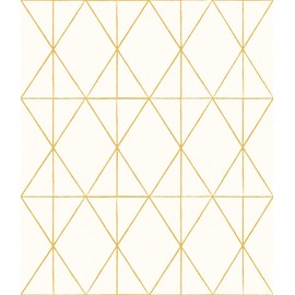 My Style Lennon Gold Geo Peel and Stick Wallpaper