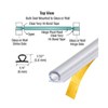 CRL Shower Door Translucent Vinyl Bulb Seal with Pre-Applied Tape