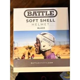 Battle Soft Shell Protective Headgear Helmet Sports - Black  - Size Adult S/M