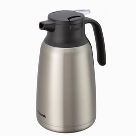 Peacock AHR-150 XA Stainless Steel Tabletop Pitcher, 0.4 gal (1.5 L), Vacuum Insulated, Keeps Cold and Warm, Water Server, Compact, Large Capacity, Easy to Clean