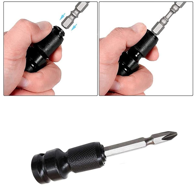 3 Pack Impact Adaptor 1/2 Square Drive to 1/4 Hex