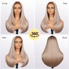 TESLAL Glueless Human Hair Blend Wig with Pre Cut Lace