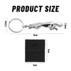 YSDYY 1 Leopard-Shaped Keychain And 1 Velvet Bag, Metal Keychain,