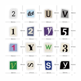 200Pcs Alphabet & Number Stickers – Waterproof Vinyl Decals for Scrapbooks, Notebooks, Classroom Decor, Mailbox, Water Bottles, Laptops & More (A-Z & 0-9)