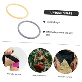 FOMIYES 4pcs Knee Bands Elasticity Fixed Patella Ring for Meniscus Tear Sports Compression Patellar Support