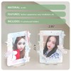 WAYUTO 4PCS Tabletop Photocard Holder 3 Inch Acrylic Kpop Display