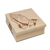 Praying Prayer Hands Christian Religious Square Rubber Stamp for Stamping