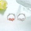 Fuguangju Dachshund Earrings 925 Sterling Silver Dachshund Hoop Earrings Wiener