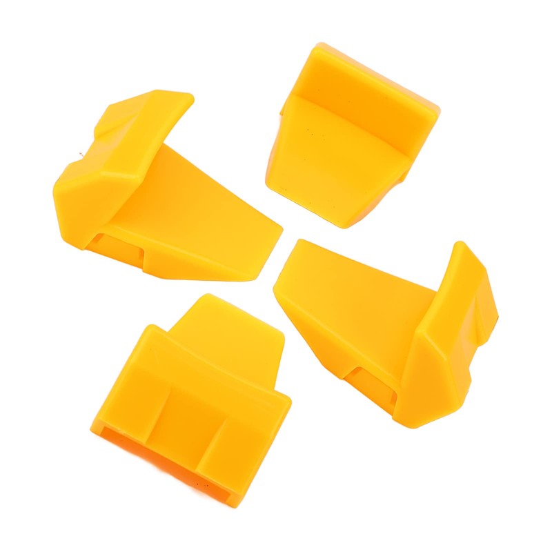 4 Piece Tyre Changer Clamp Protector Plastic Yellow Wheel Rim