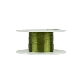 TEMCo 29 AWG Copper Magnet Wire - 2 oz 308 ft 155°C Magnetic Coil Green