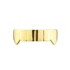 Gold Smooth Pure Color Grillz Teeth Cap for Upper and