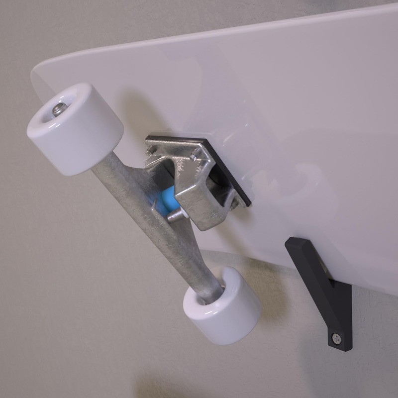 Luminick Wall Mount for Skateboard, Longboard, Sturdy Design Including Mounting