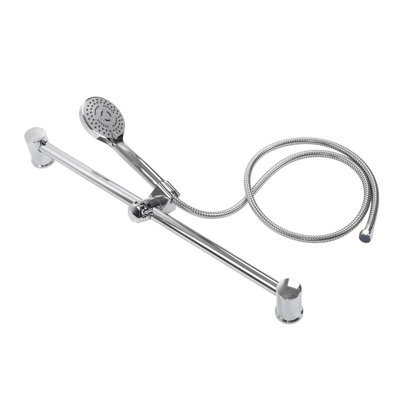 Shower Rail Set Handheld Shower Head Adjustable Slide Bar with
