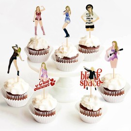 Blumomon Pack of 32 Singer Cupcake Toppers Popular Singer Birthday Party Decoration Music Theme Party Fans Party Decoration