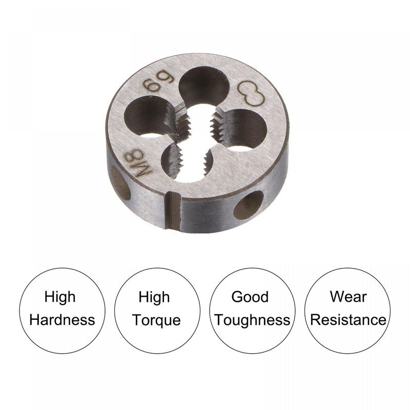 sourcing map Die Stock Handle Wrench Set, M8 x 1.25