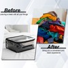 6 Pieces Large Clear Travel Packing Cube Clear Vinyl Zippered