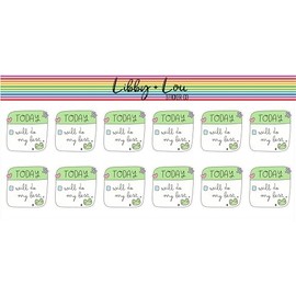 Today I Will Do My Best Planner Stickers | Libby and Lou Sticker Co
