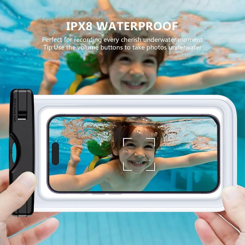 Keakitay Funda Impermeable para Celular, 7 Pulgadas Bolsa para Celular