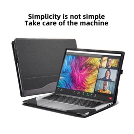Laptop Case Cover for HP ZBook Firefly 14 G11 14" Mobile Workstation Notebook Sleeve Computer Bag Protective PU Leather Shell (Gray)