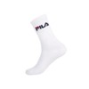 FILA Men's Casual Socks (Pack of 12), black / white