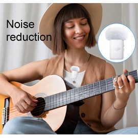 LEFXMOPHY White Windscreen for DJI MIC 2 (2024)/ MIC2 / OSMO POCKET 3 Microphone Furry Wind Muff Foam (Not for Dji Mic 1 2023), 2-Pack